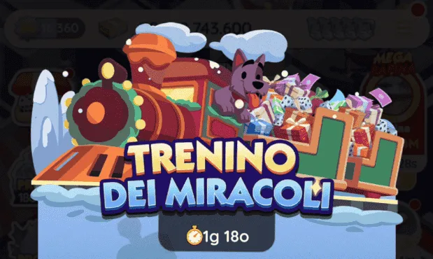 Evento Trenino Dei Miracoli Monopoly Go (Elenco dei Premi)